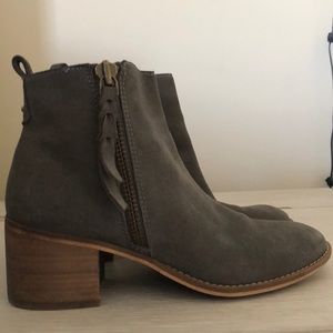 Gray booties